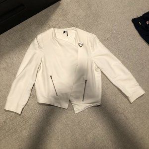 Top shop jacket in white size 10